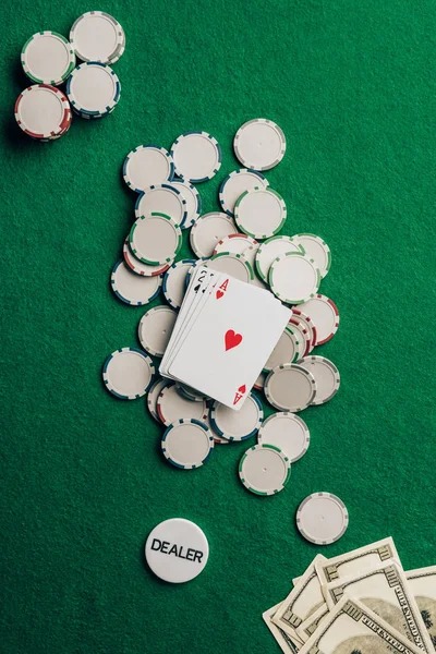 Live casino table with professional dealers